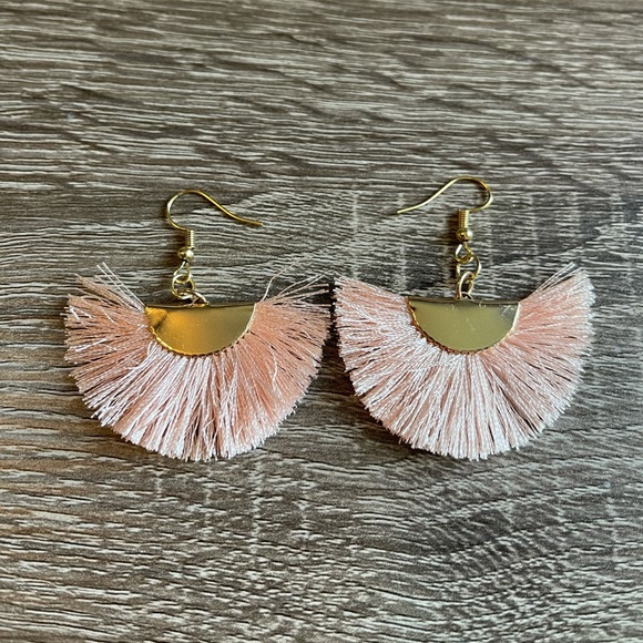 handmade Jewelry - 3 for $25 Handmade Gold & Pink Dangle Earrings